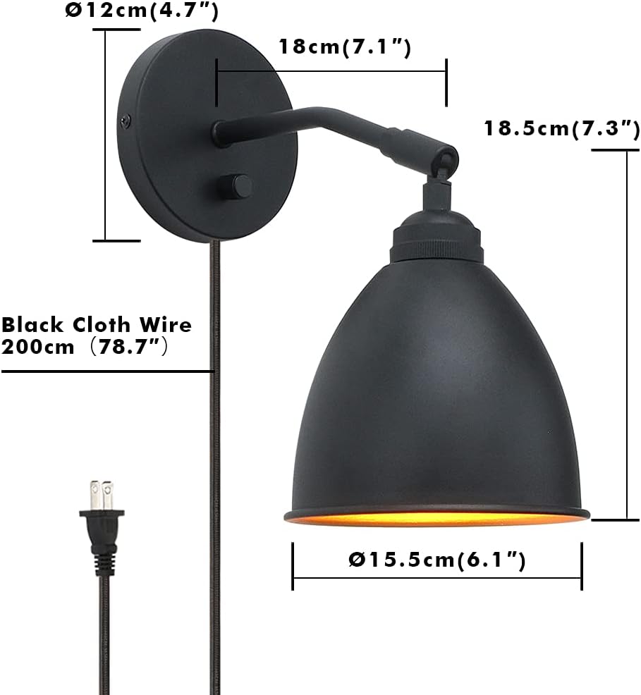 Vintage Plug in Wall Sconce O190