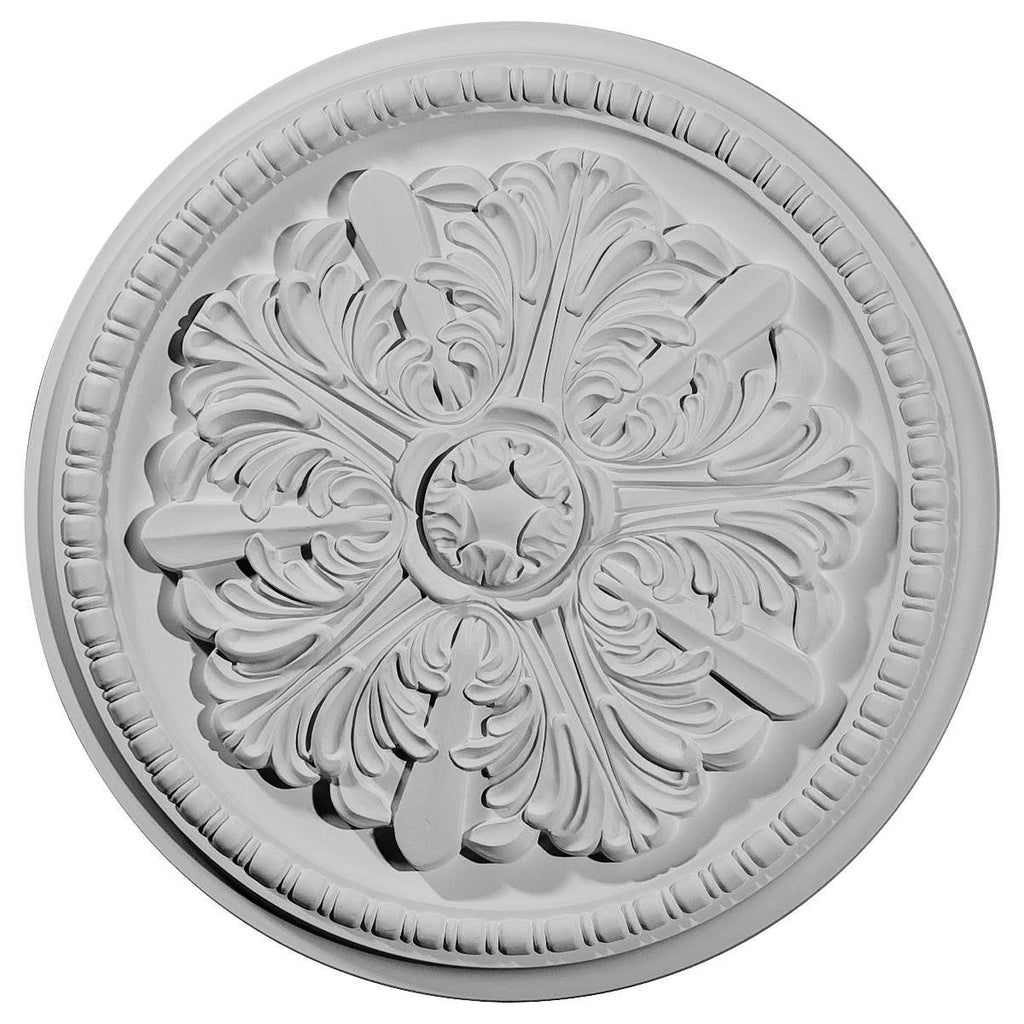 Hand-Painted Walnut Ceiling Medallion R5387