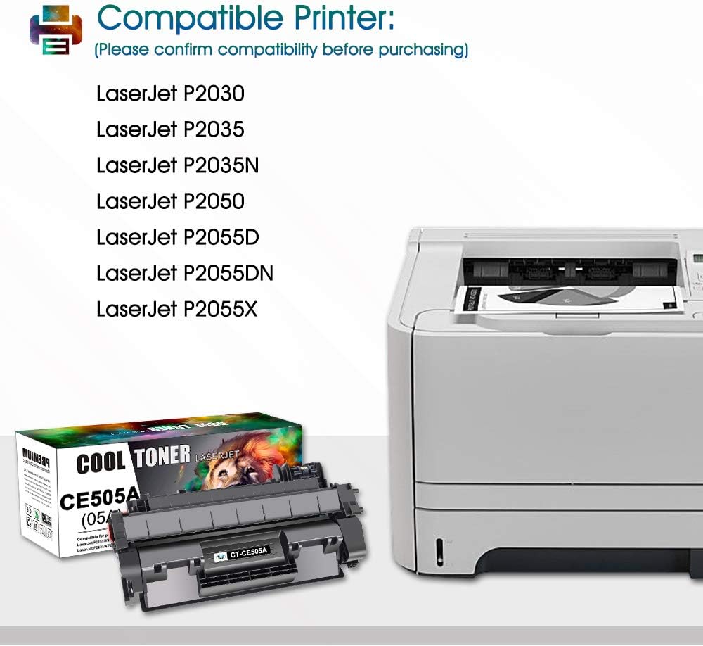 Compatible CE505A Toner Cartridge Replacement 4-Pack Black N907