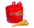 Red 5 Gal Metal Safety Fuel Can with Funnel F393923