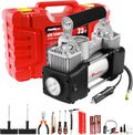 12V Heavy Duty Portable Air Compressor Tire Inflator Kit C84593