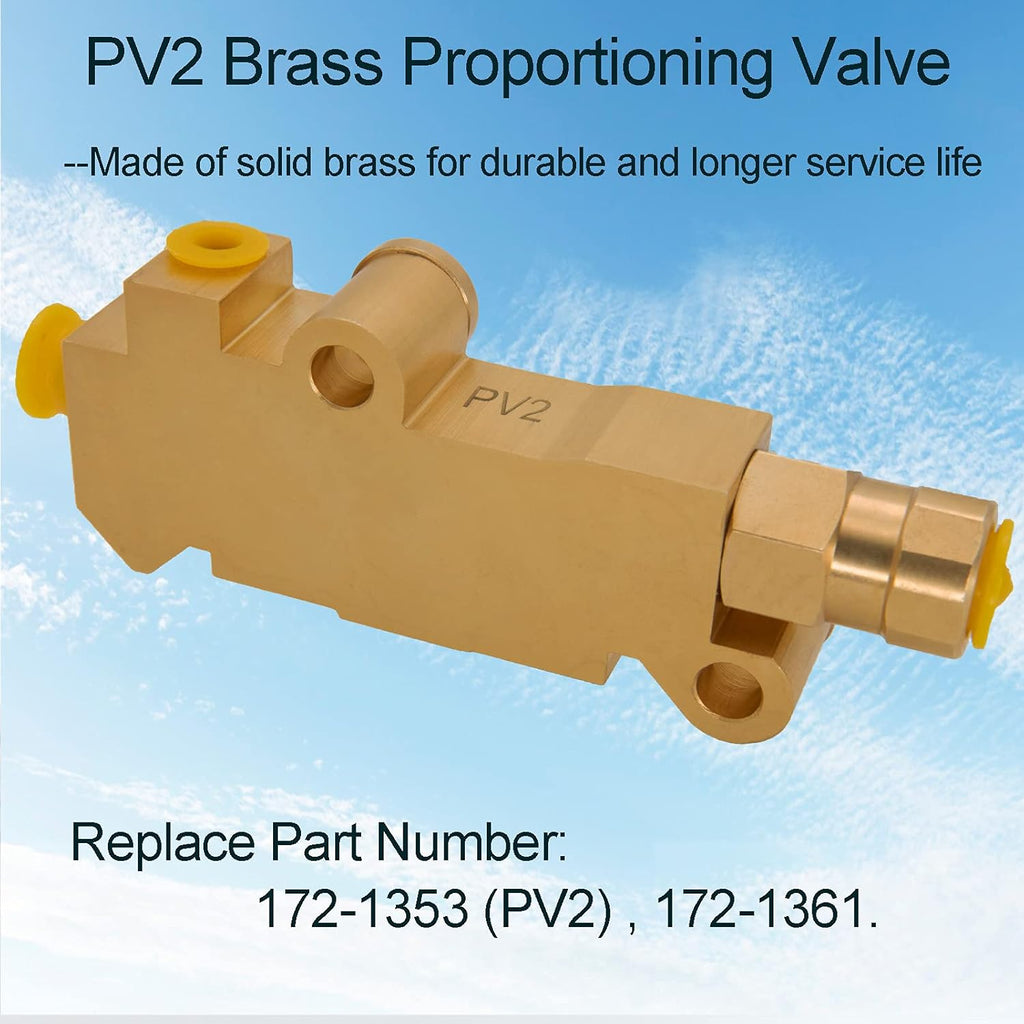 Combination Proportioning Valve, Disc Front Drum Rear Brass Pack of 2 S7052