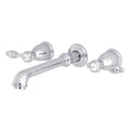 Wall Mount Roman Tub Filler Polished Chrome L25057