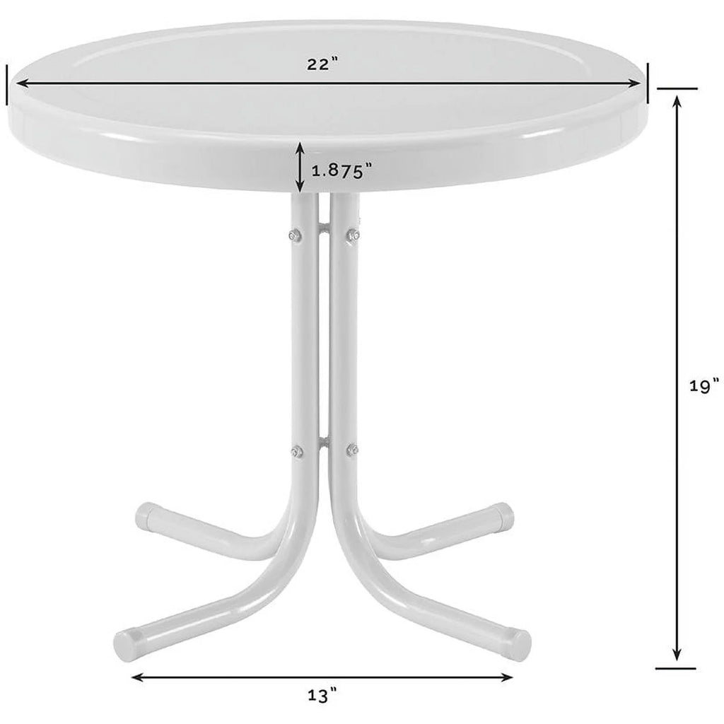 3 Piece Round Metal Patio Conversation Set J3710