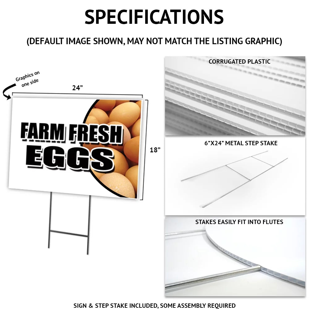 18" x 24" Yard Sign & Stake 2 Pack Z123703