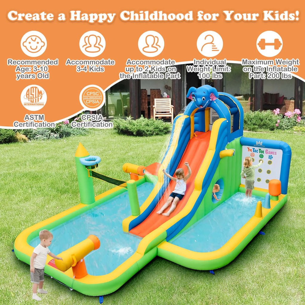 Inflatable Water Slide Splash Pool N9758