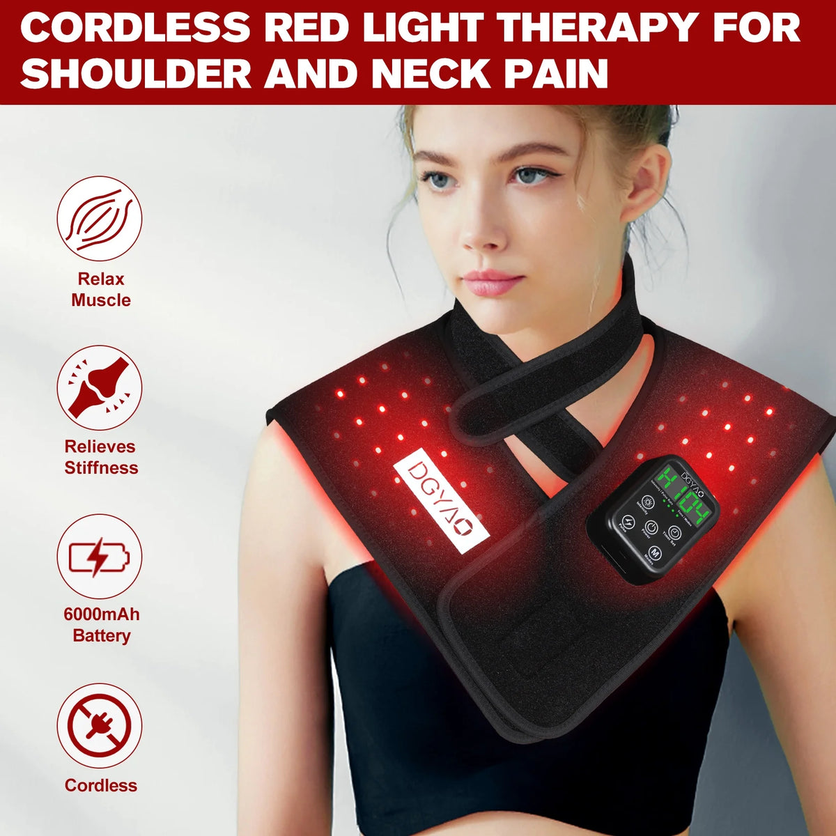 Infrared Red Light Therapy Device with Power Bank O86003