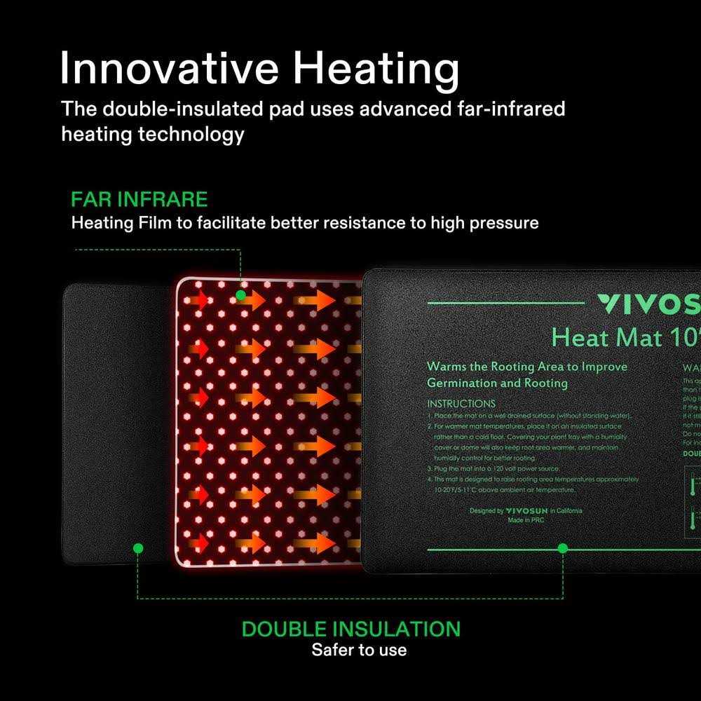 Seedling Heat Mat and Digital Thermostat Combo Set U3165