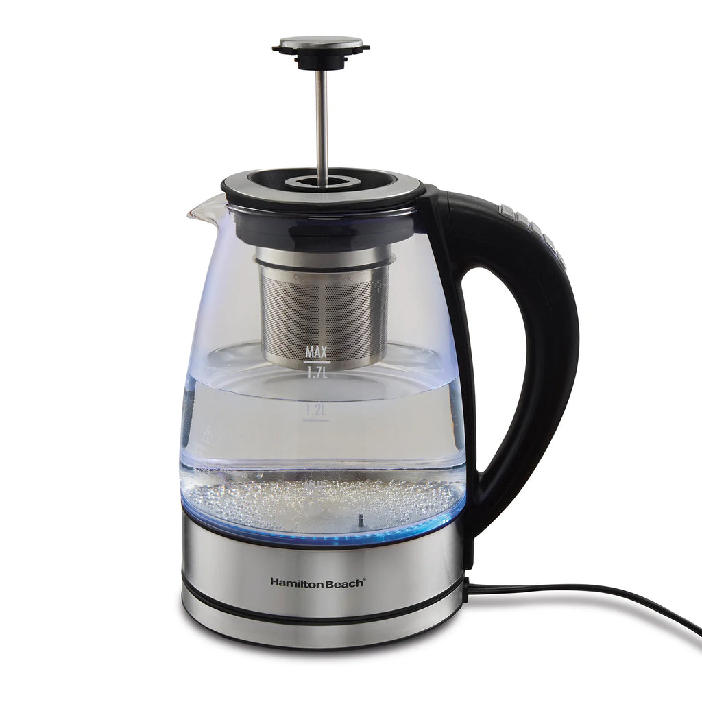 1.7L Variable Temperature Glass Kettle with Tea Infuser Z193