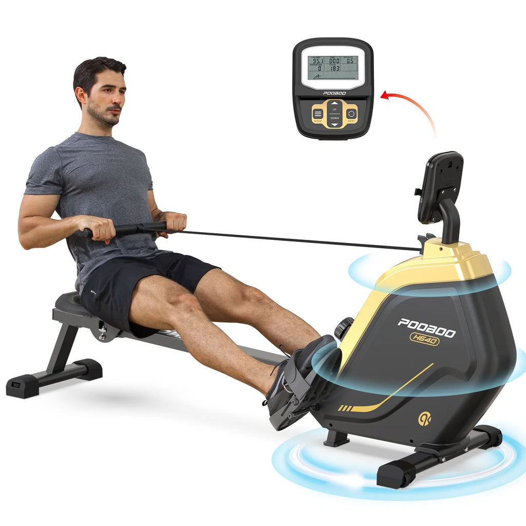 Rowing Machine with Digital Monitor and Electromagnetic Resistance K503346