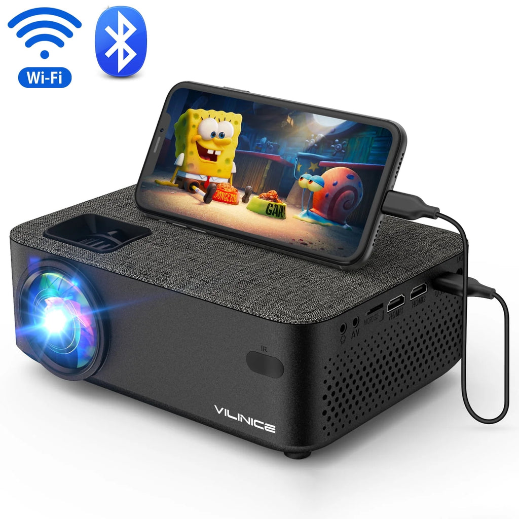 Mini WiFi Projector HD 1080P 240 LCD Display with Bluetooth T21015