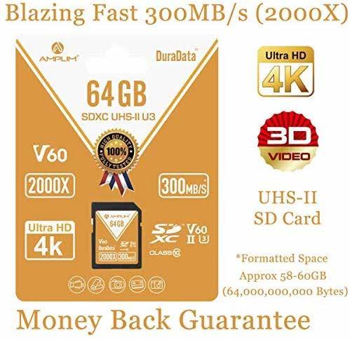 64GB SDHC UHS-II U3 V90 Memory Card O1842