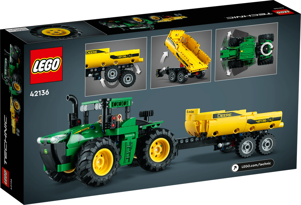 4WD Tractor Toy with Trailer Building Toy W947385