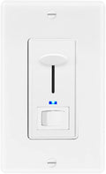 Dimmer Light Switch with Blue Indicator Light, LED Compatible, 3-Way/Single Pole, 600 Watt D883