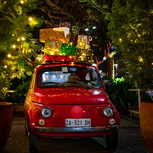Christmas Car Decorations with Jingle Bells and Red Nose C7246