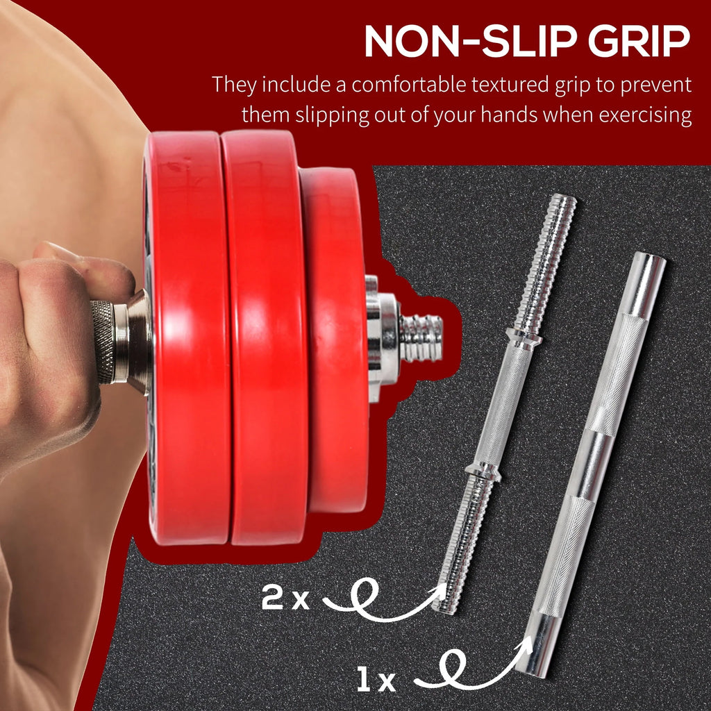2-in-1 Adjustable Dumbbell and Barbell Set K932153