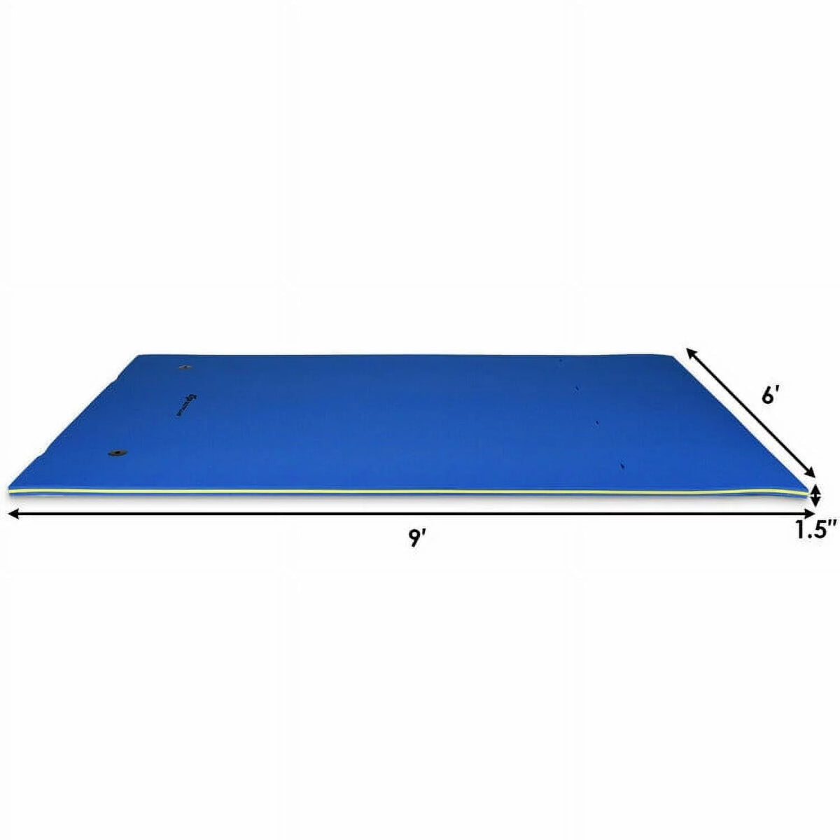 3-Layer Water Floating Mat Foam Pad Yellow Q187
