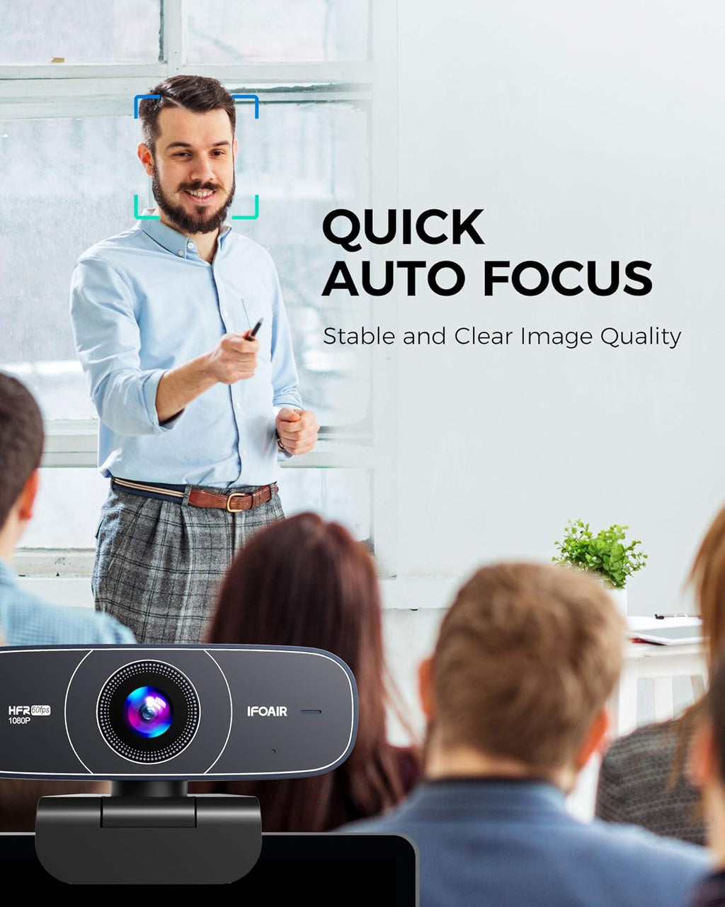 1080p 60fps Webcam with Microphone P8092