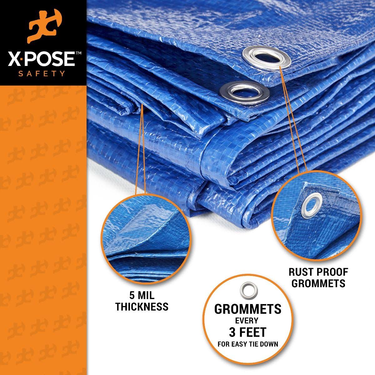 Blue Poly Tarps 10 x 15 Case of 14 E130345