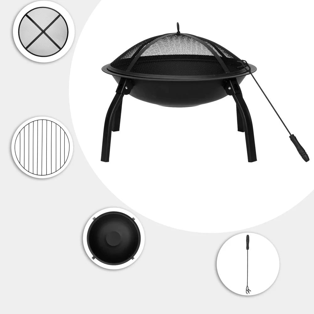 32 Wood Burning Square Fire Pit I25655