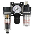 1/4 NPT Mini Polycarbonate Air Filter Regulator and Lubricator System I71333