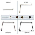 Black Adjustable 48-84 inch Ceiling Rod H4993