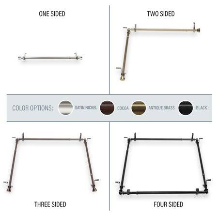 Black Adjustable 48-84 inch Ceiling Rod H4993