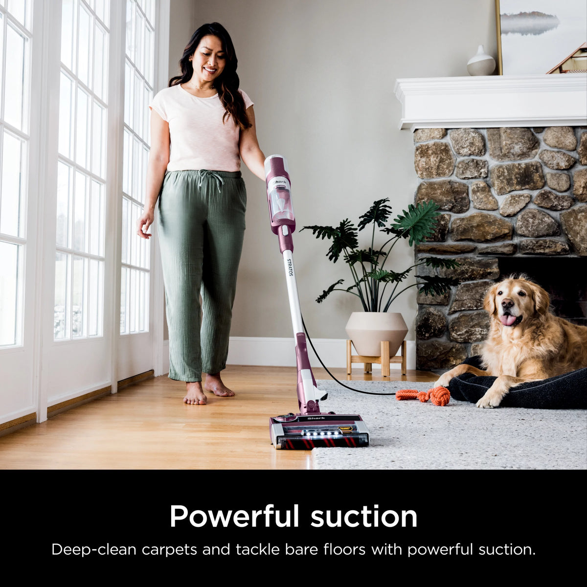 Corded Stick Vacuum with Self-Cleaning Brushroll W9170
