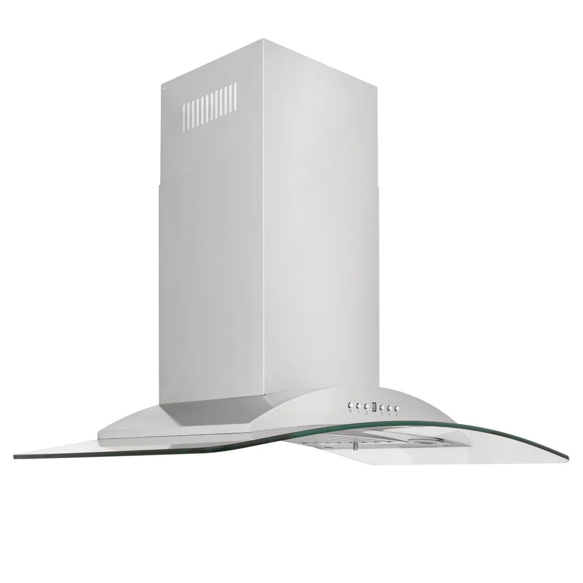 36 in. Convertible Vent Wall Mount Range Hood Stainless Steel Glass K1165