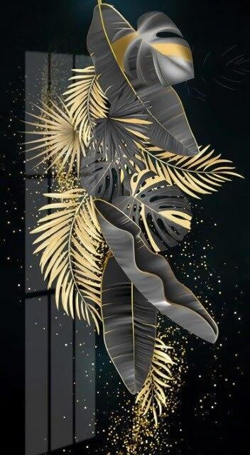 Leaves Wall Art Canvas Painting Y213894