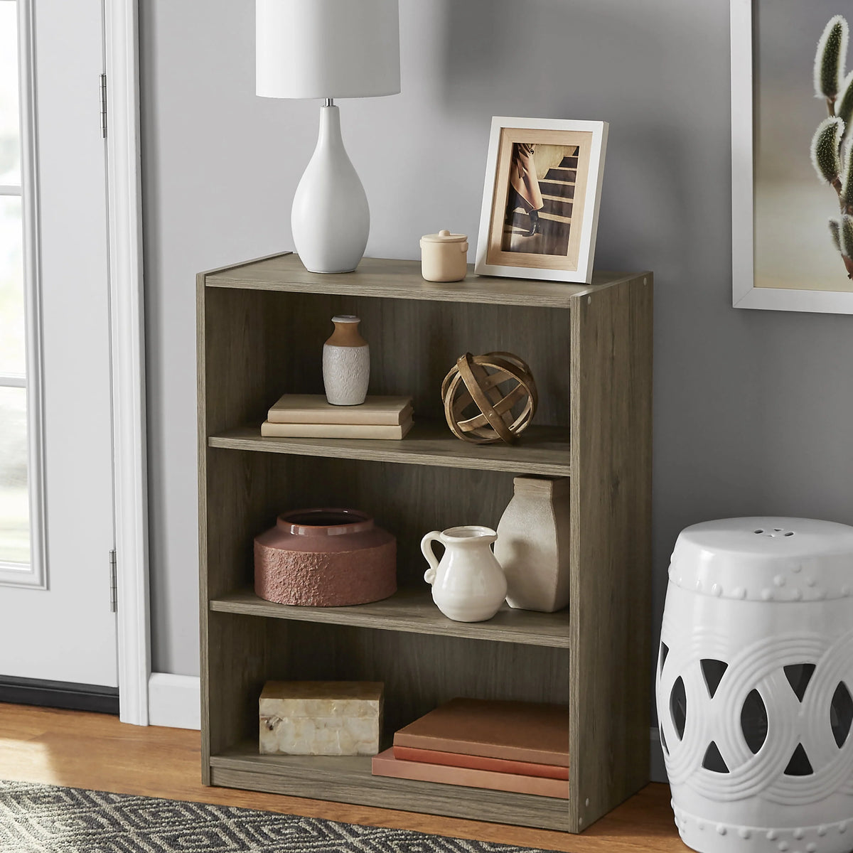 3-Shelf Bookcase with Adjustable Shelves N84637