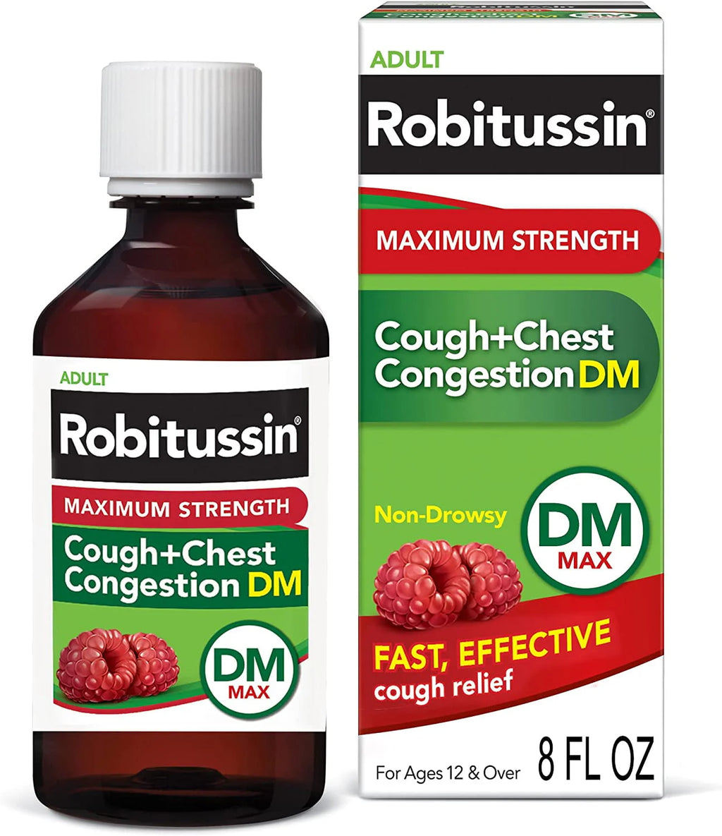 Maximum Strength Cough + Chest Congestion DM Raspberry Flavor Q7858