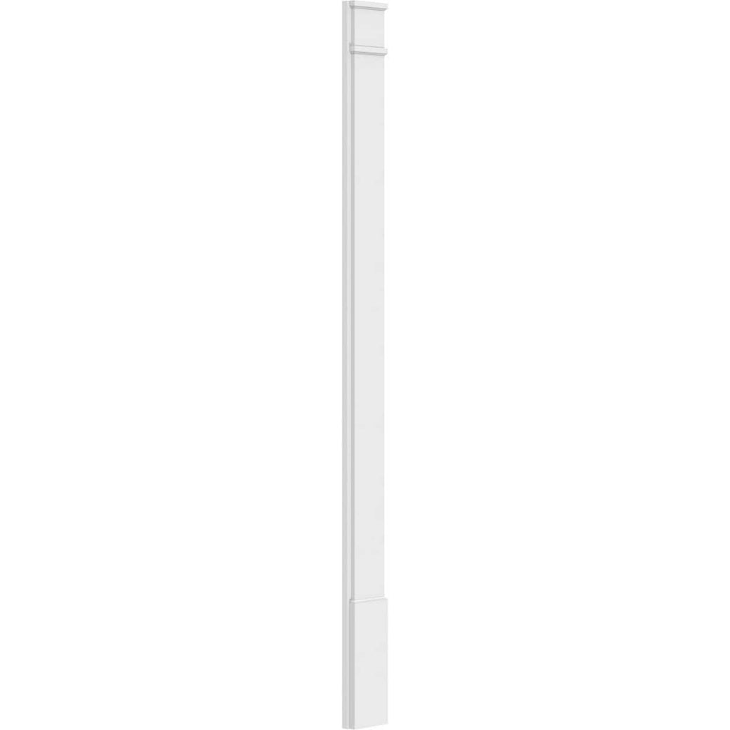 Plain PVC Pilaster with Standard Capital & Base (Pair) S2707