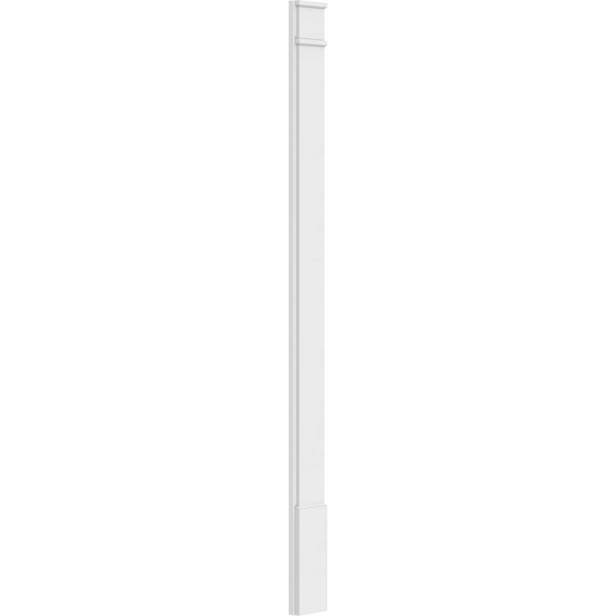Plain PVC Pilaster with Standard Capital & Base (Pair) S2707