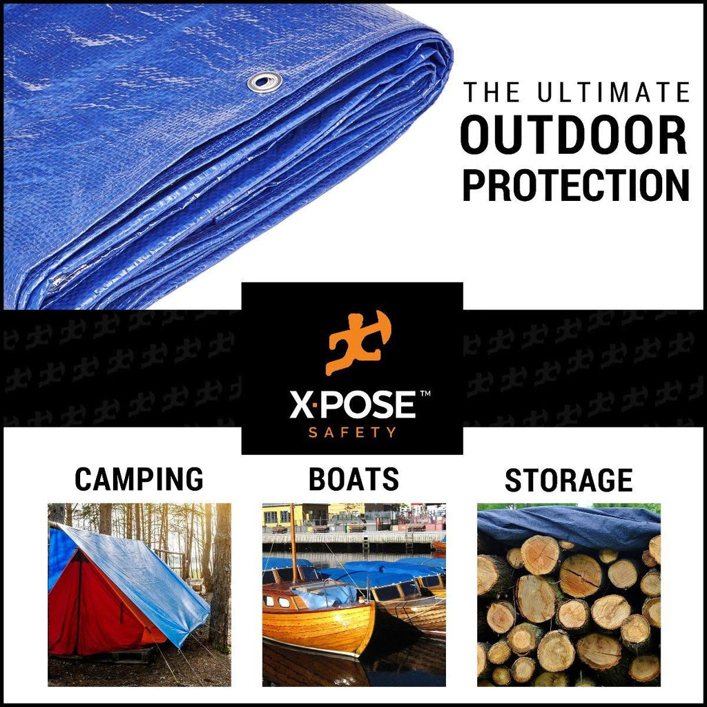 Blue Poly Tarps 10 x 15 Case of 14 E130345