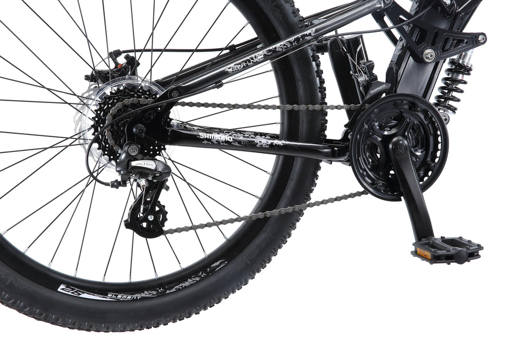 Black 26 inch Wheels 24 Speeds Mountain Bike O906