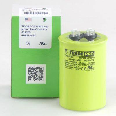 50 Mfd 440/370V Round Motor Run Capacitor X2619