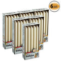 10 inch Unscented Ivory Taper Candles O456