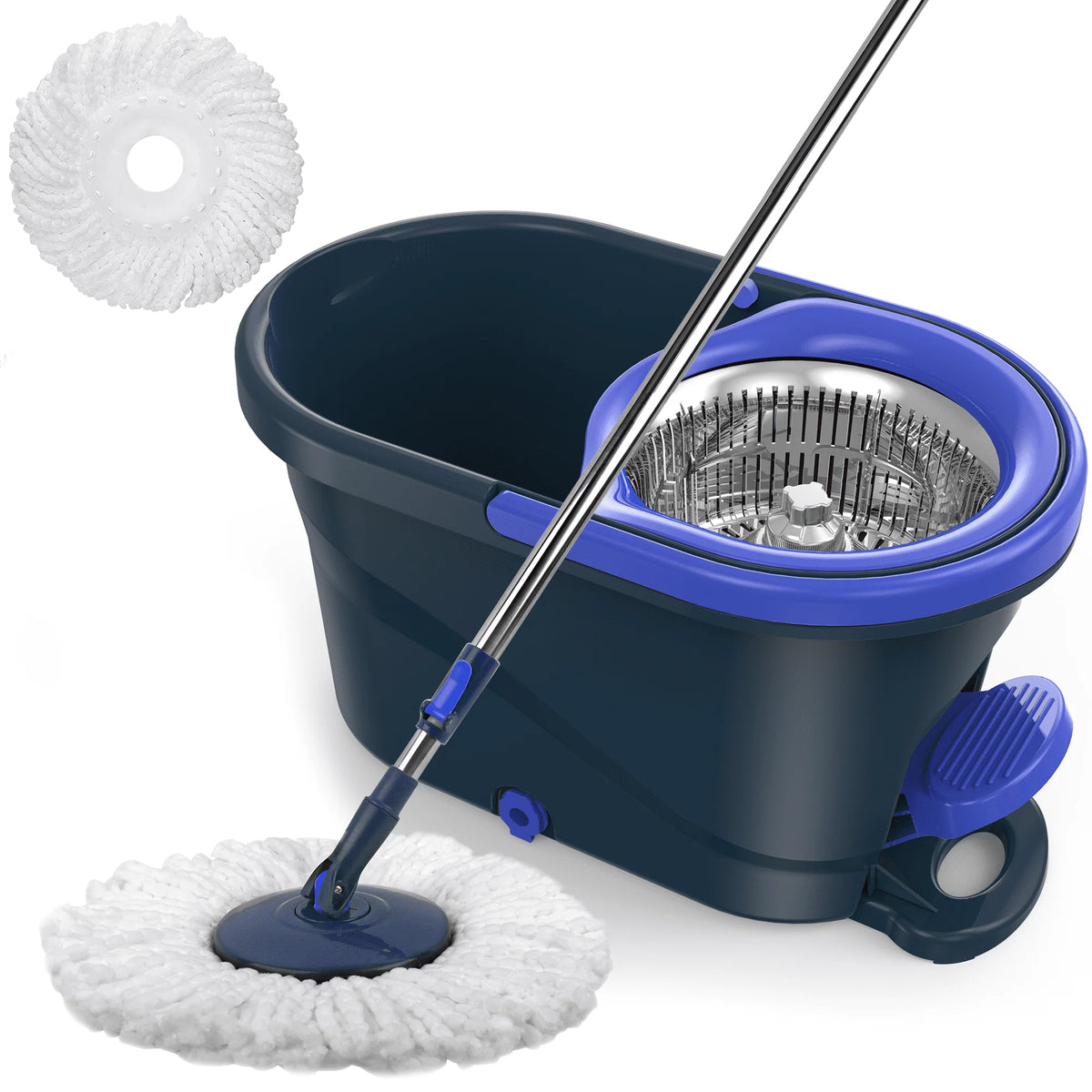 Green Spin Mop and Bucket with Wringer Set F496