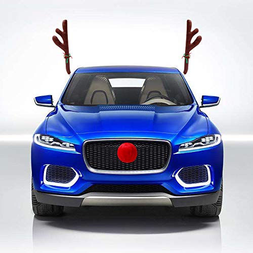 Christmas Car Decorations with Jingle Bells and Red Nose C7246