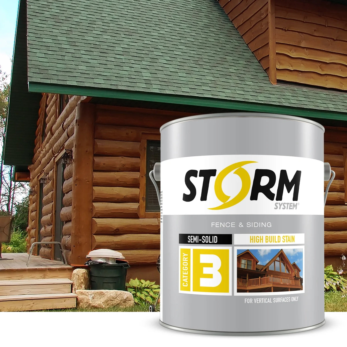 Semi-Transparent Log & Siding Stain + Sealer Teak 1 Gallon X8634