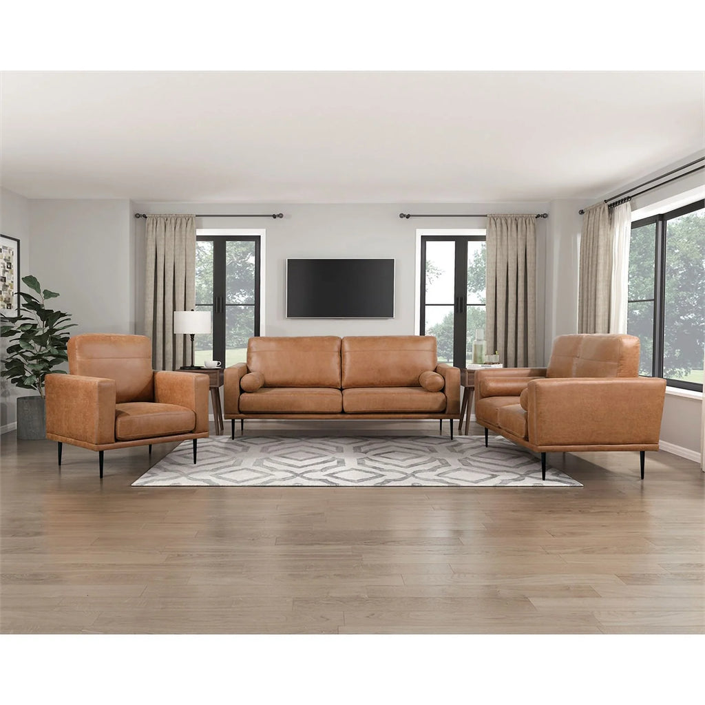Brown Microfiber Sofa R480914