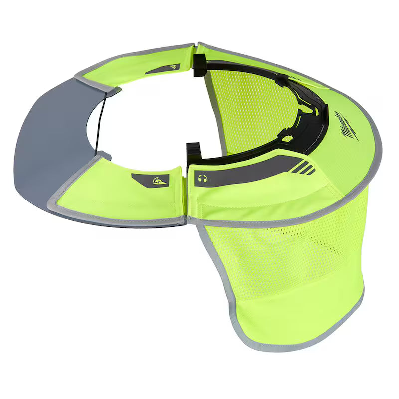 Tinted Brim Visor with Yellow Mesh Sunshade M98392