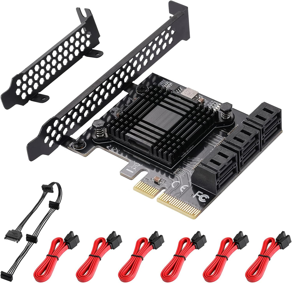 18 Port 6Gbps SATA 3.0 PCIE Card with SATA Cables E21527
