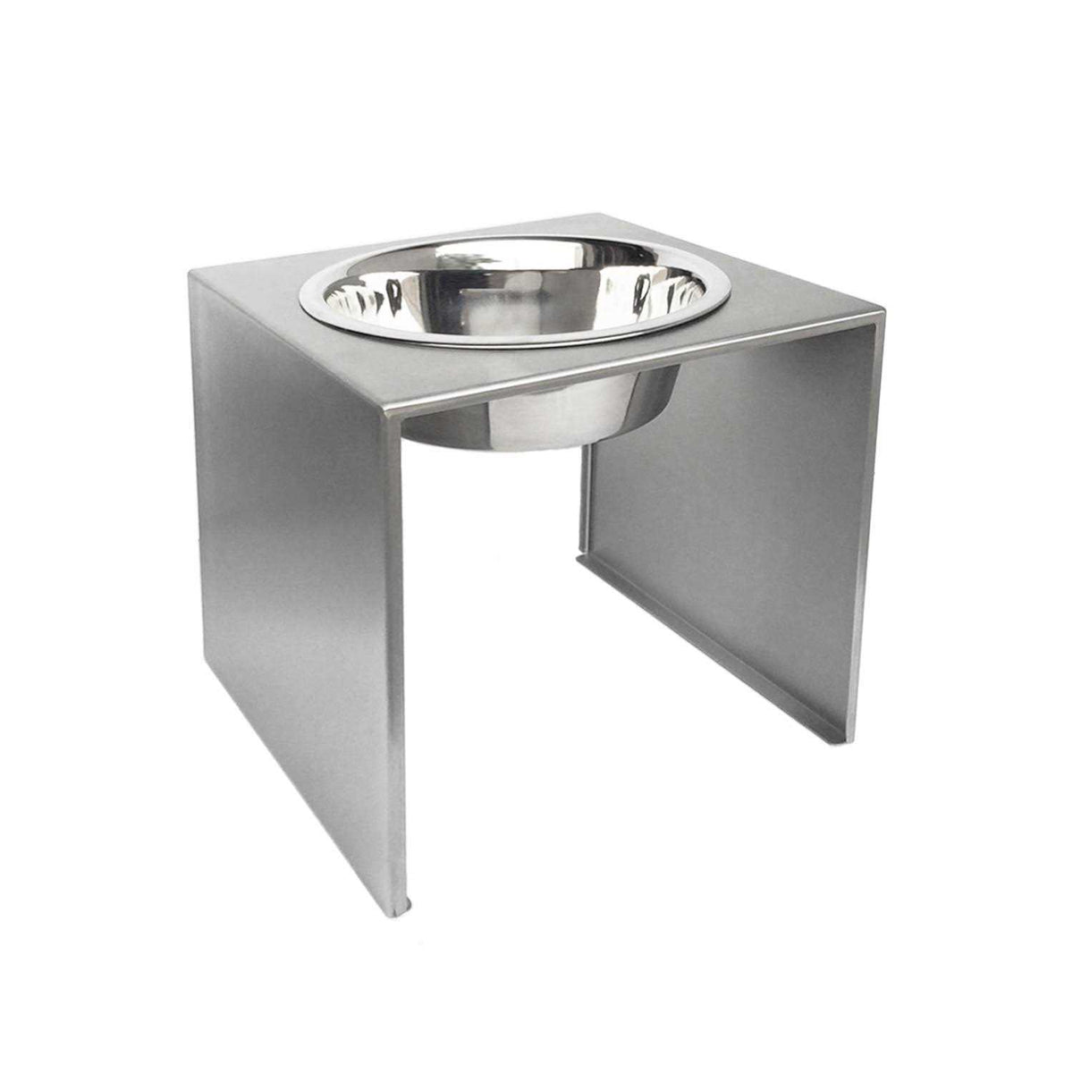 Single Bowl Elevated Stainless Dog Feeder O66775