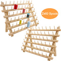 2X60 Spools Wooden Thread Rack H26057