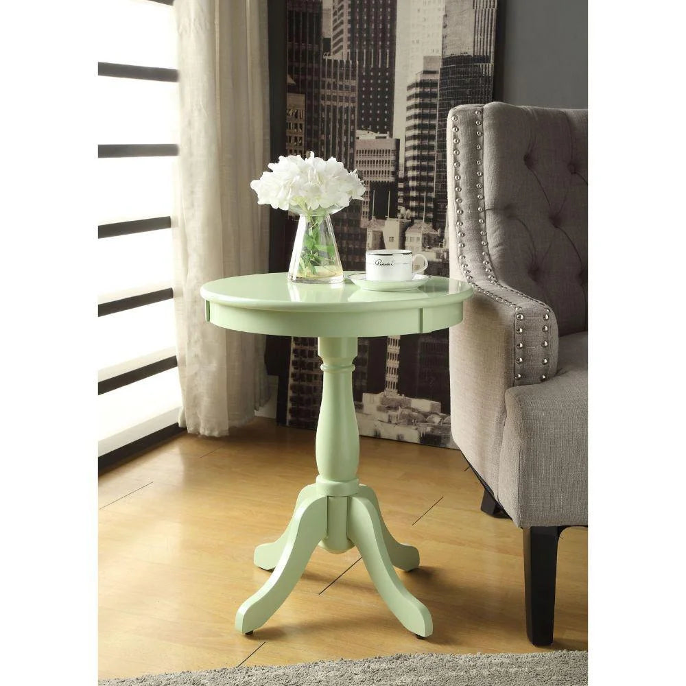 Solid Wood Round Pedestal Side Table T101722