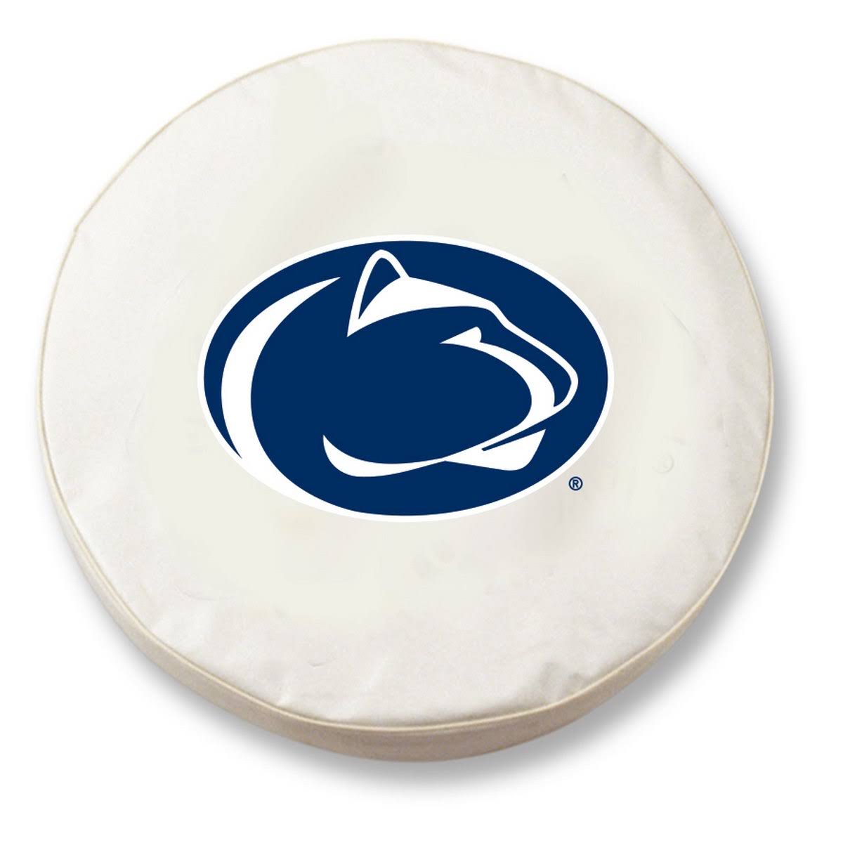 White Vinyl Fitted Car Tire Cover U13502