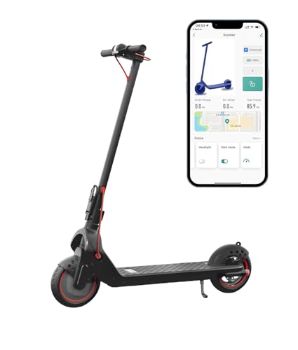 Electric Scooter, 350W/500W, 8.5" Tires, 21 Miles Range, 16/19Mph, Folding E-Scooter with Dual Braking, APP Control X5523