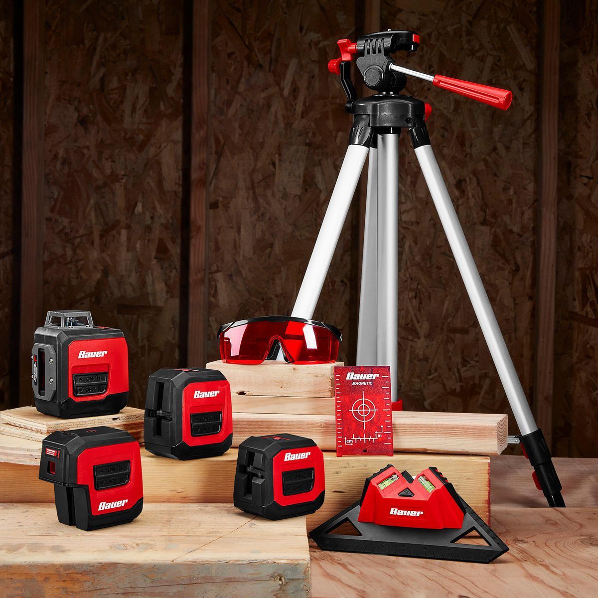 Self-Leveling 360 Horizontal Cross-Line Laser Level K717